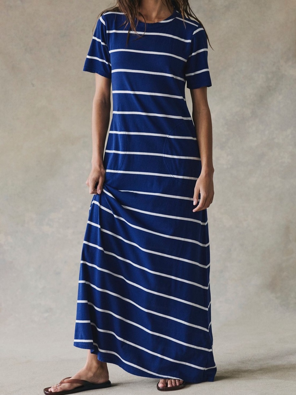 Free people ladies sleek & striped maxi dress size medium